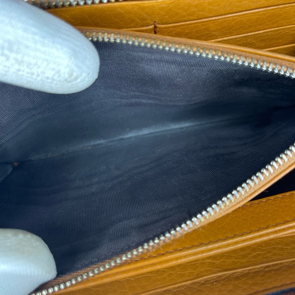 Gucci Orange Leather Soho Zip Continental Wallet w/Box - Picture 7 of 17